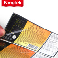 Self Adhesive Custom Printed Food Safety Stickers, Food Packaging Waterproof Juice Label